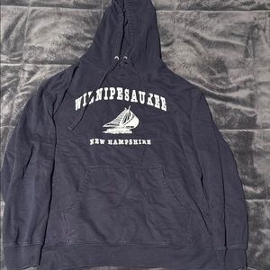 Navy Blue Graphic Hoodie